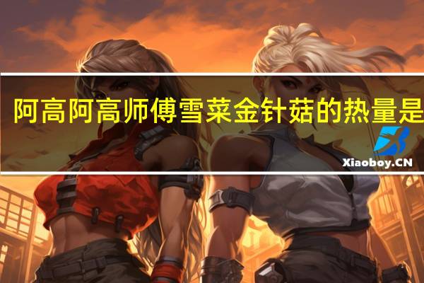 阿高 阿高师傅雪菜金针菇的热量是多少