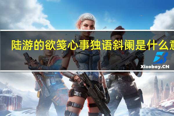 陆游的欲笺心事独语斜阑是什么意思