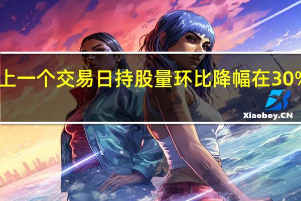 陆股通相比上一个交易日持股量环比降幅在30%以上的共有60只