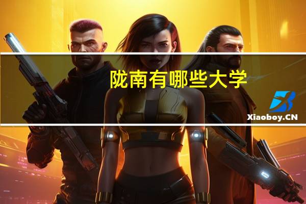 陇南有哪些大学