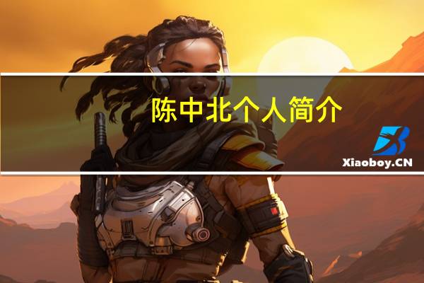 陈中北个人简介