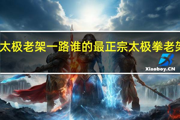 陈氏太极老架一路谁的最正宗 太极拳老架一路教学