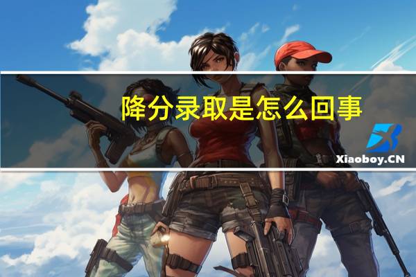 降分录取是怎么回事
