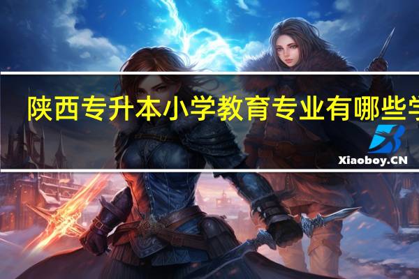 陕西专升本小学教育专业有哪些学校
