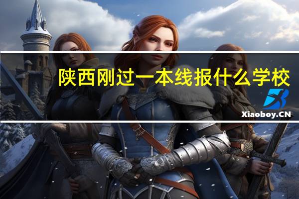 陕西刚过一本线报什么学校