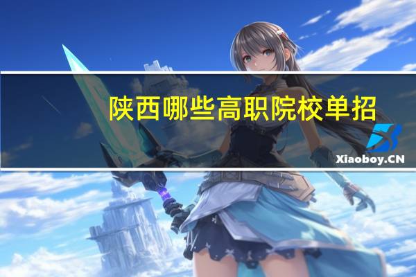 陕西哪些高职院校单招