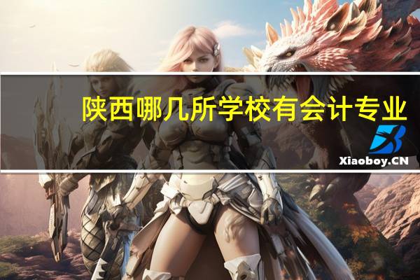陕西哪几所学校有会计专业