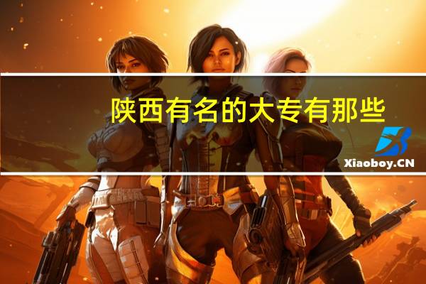 陕西有名的大专有那些