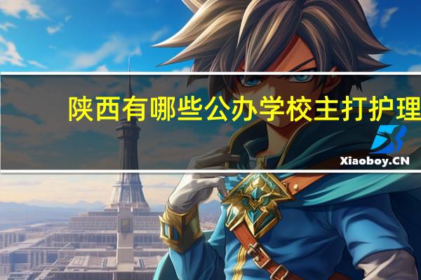 陕西有哪些公办学校主打护理