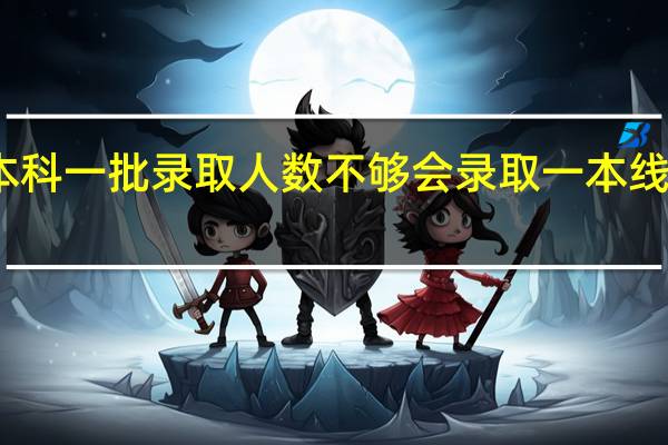 陕西本科一批录取人数不够会录取一本线一下的人吗