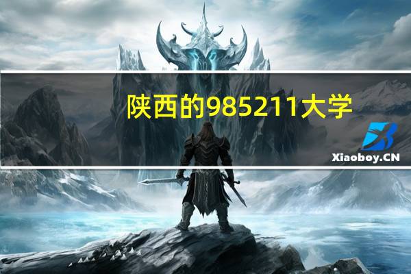 陕西的985211大学