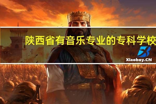 陕西省有音乐专业的专科学校