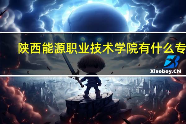 陕西能源职业技术学院有什么专业