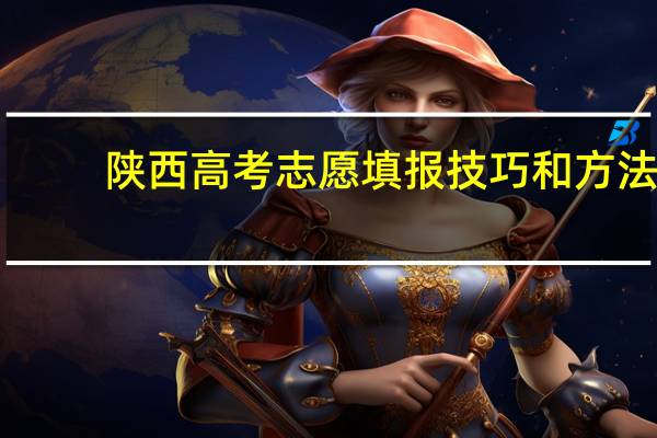 陕西高考志愿填报技巧和方法