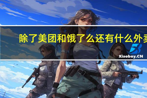 除了美团和饿了么还有什么外卖