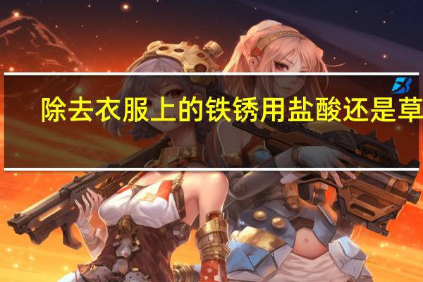 除去衣服上的铁锈用盐酸还是草酸