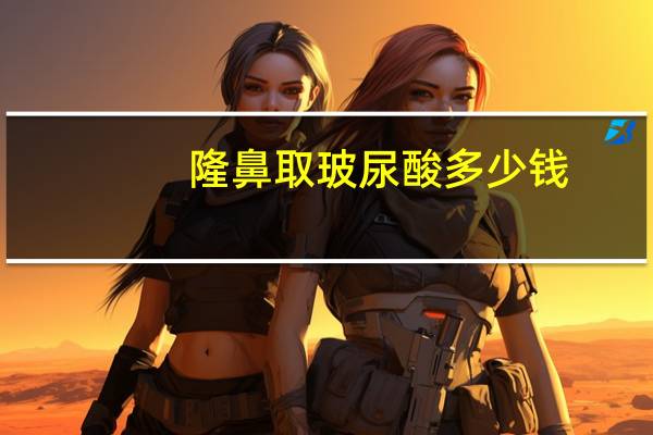 隆鼻取玻尿酸多少钱？玻尿酸隆鼻一针多少钱