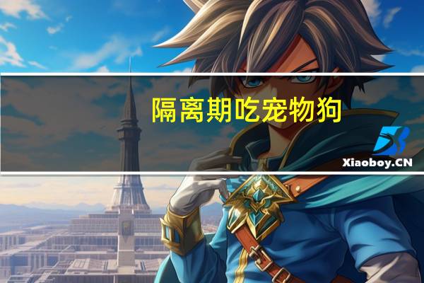 隔离期吃宠物狗