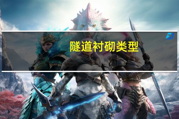隧道衬砌类型