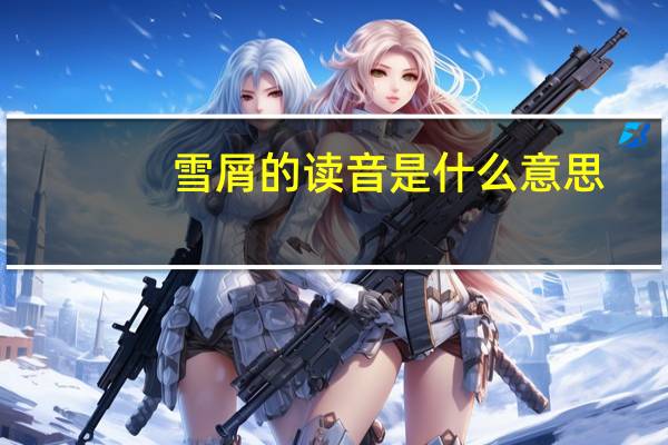雪屑的读音是什么意思（雪屑的意思）
