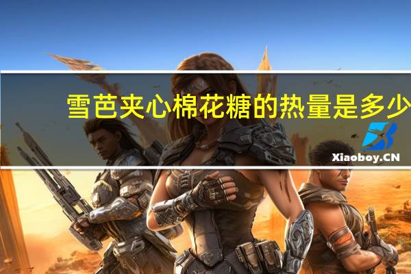 雪芭 夹心棉花糖的热量是多少