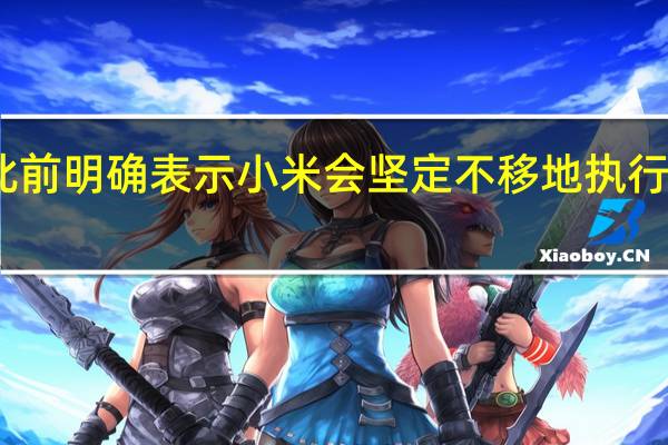 雷军此前明确表示小米会坚定不移地执行高端化战略