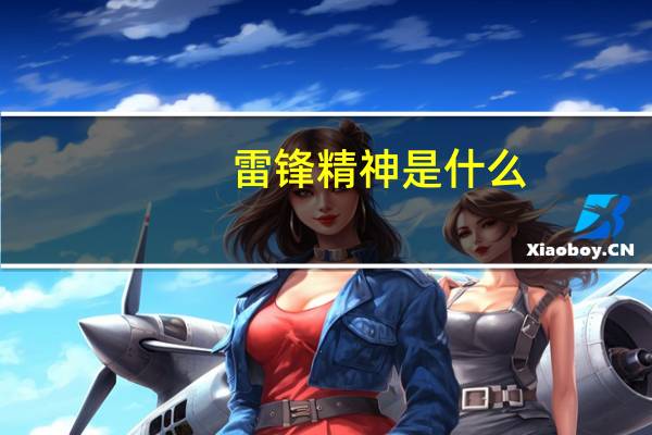 雷锋精神是什么