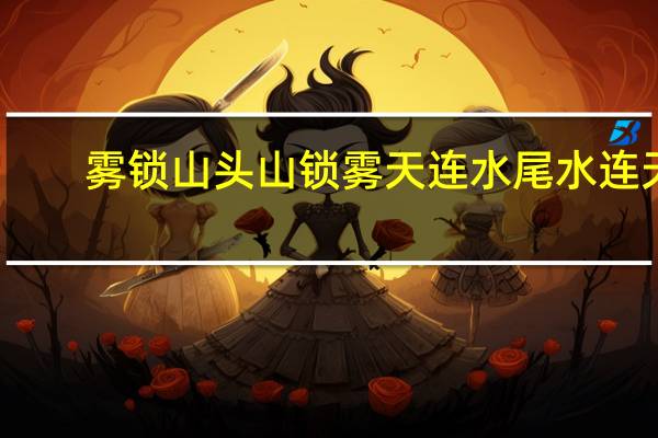 雾锁山头山锁雾天连水尾水连天（清风明月本无价近水远山皆有情的意思）