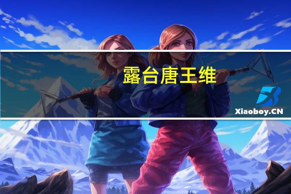 露台唐王维