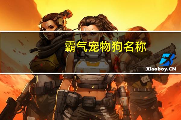 霸气宠物狗名称