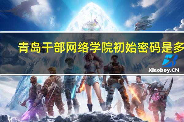 青岛干部网络学院初始密码是多少（驰加网络学院登陆初始密码是多少）