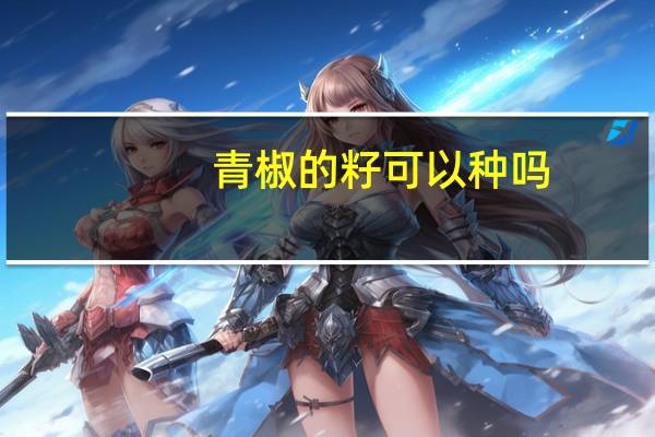 青椒的籽可以种吗