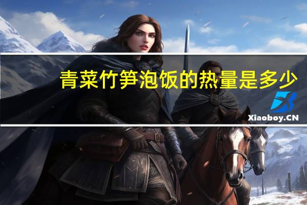 青菜竹笋泡饭的热量是多少