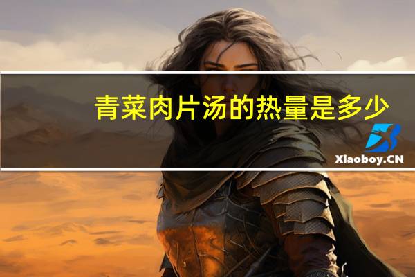 青菜肉片汤的热量是多少？