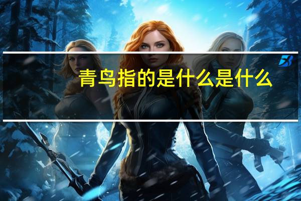 青鸟指的是什么是什么