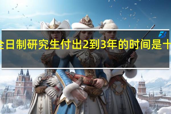 非全日制研究生付出2到3年的时间是十分正常的