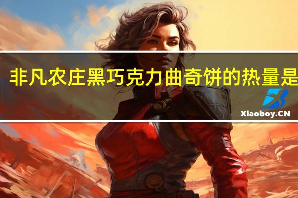非凡农庄 黑巧克力曲奇饼的热量是多少