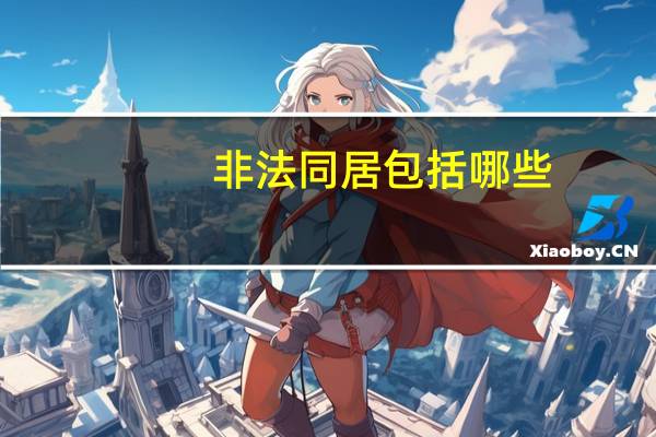 非法同居包括哪些（非法同居的定义）