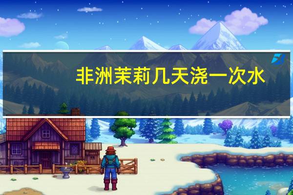 非洲茉莉几天浇一次水