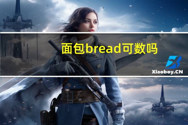 面包bread可数吗