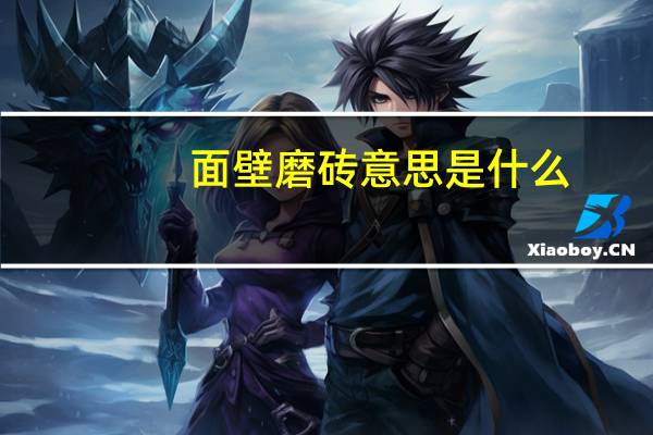 面壁磨砖意思是什么