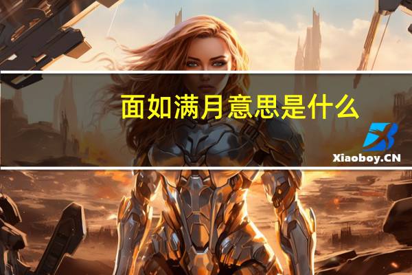 面如满月意思是什么