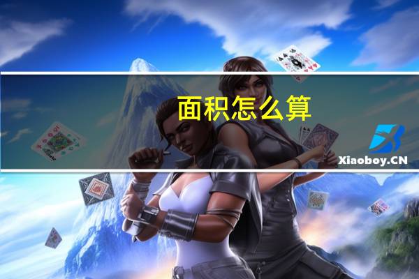 面积怎么算