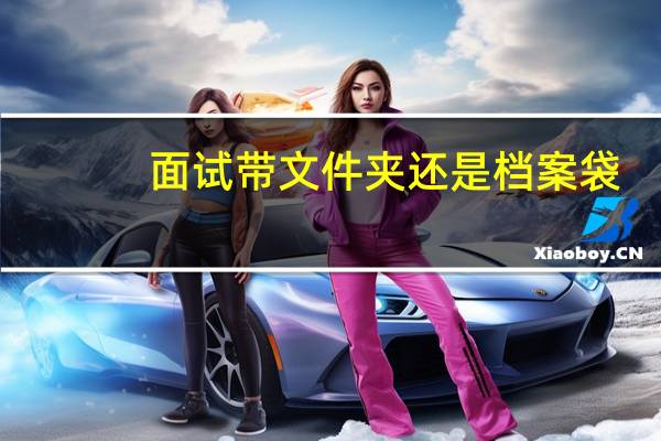 面试带文件夹还是档案袋