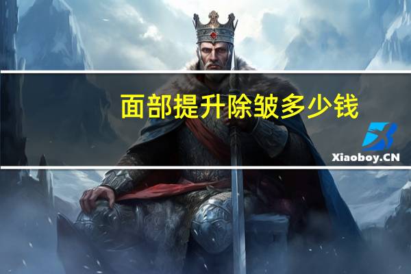 面部提升除皱多少钱?面部悬吊提升除皱手术要多少钱