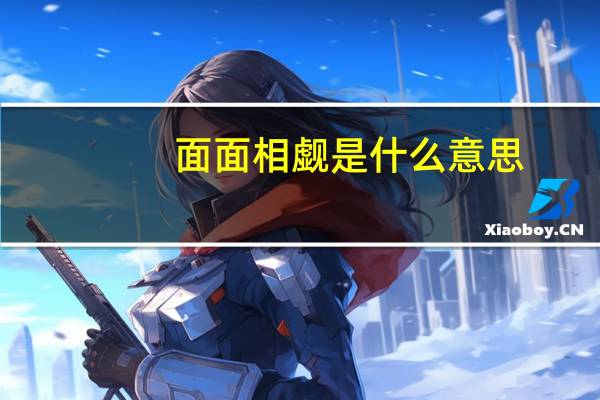 面面相觑是什么意思