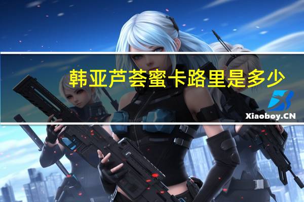 韩亚 芦荟蜜卡路里是多少