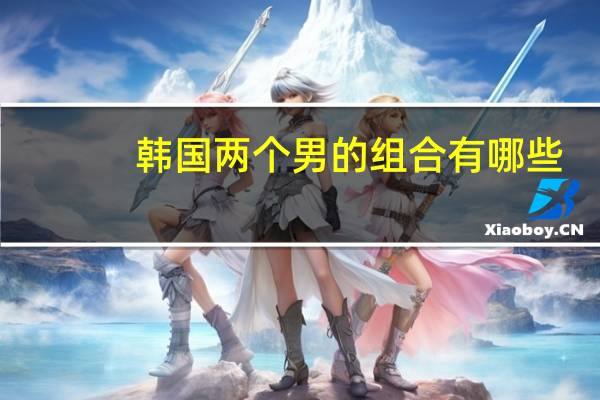 韩国两个男的组合有哪些