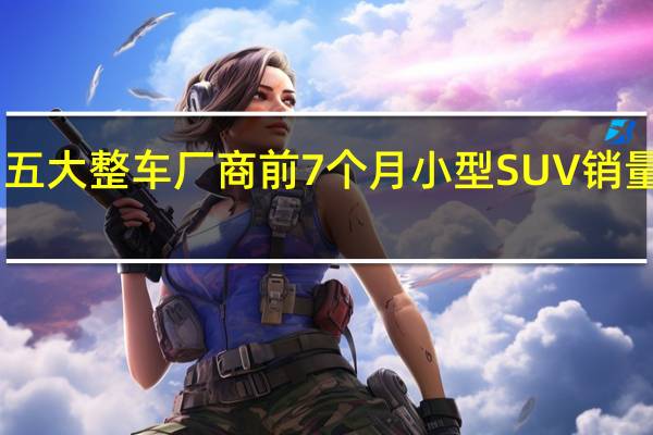 韩国五大整车厂商前7个月小型SUV销量同比增40.2%创新高