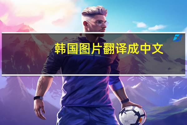 韩国图片翻译成中文（韩语图片翻译成中文）